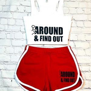 F AROUND & FIND OUT SHORT SET